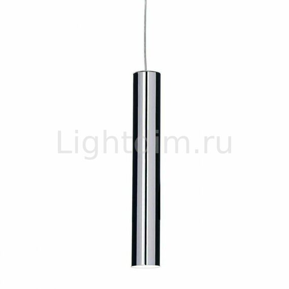 Подвесной светодиодный светильник Ideal Lux Ultrathin SP1 Small Round Cromo